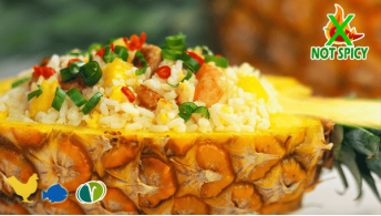 THAI 05.  Fried Rice on a Pineapple Shell